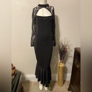 SHEIN formal long black dress